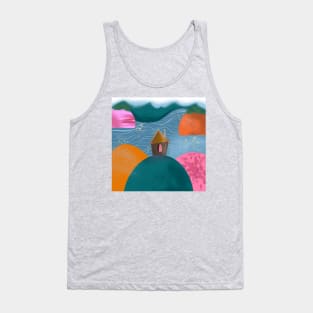 House on the hill 🏠🏔🌊 Tank Top